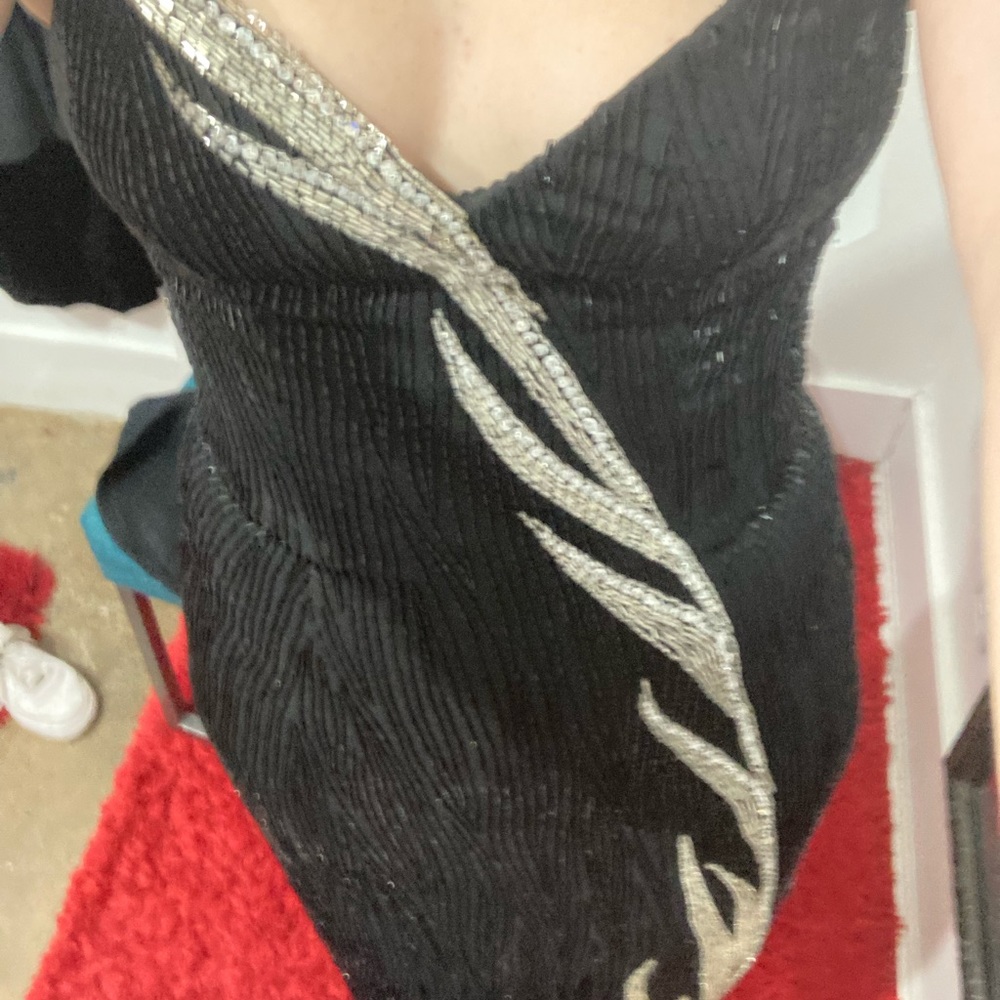 1980s Vintage Bob Mackie Strapless Evening Gown - Picture 5 of 7
